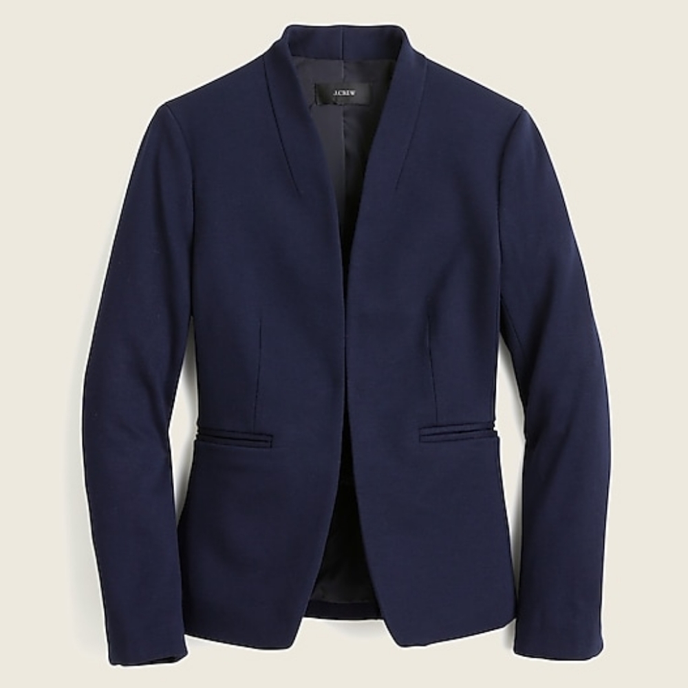 J. Crew 365 Going-Out Blazer in Stretch Twill in Navy